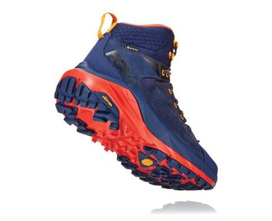 Chaussure Randonnée Hoka One One Kaha Gore-Tex Homme - Bleu/Rouge - DTS-371468